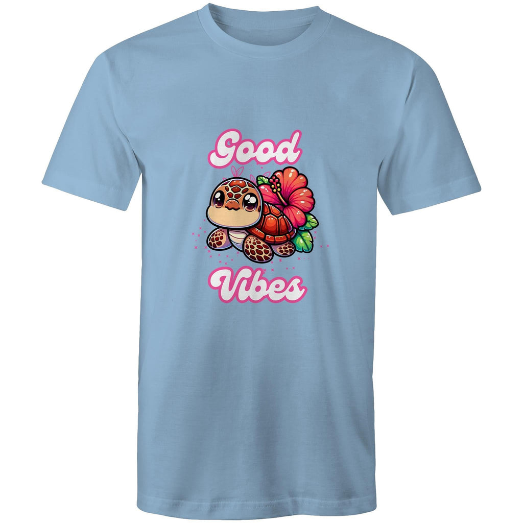 Good Vibes Turtle AS Colour Staple - Mens T-Shirt Ogo Merch