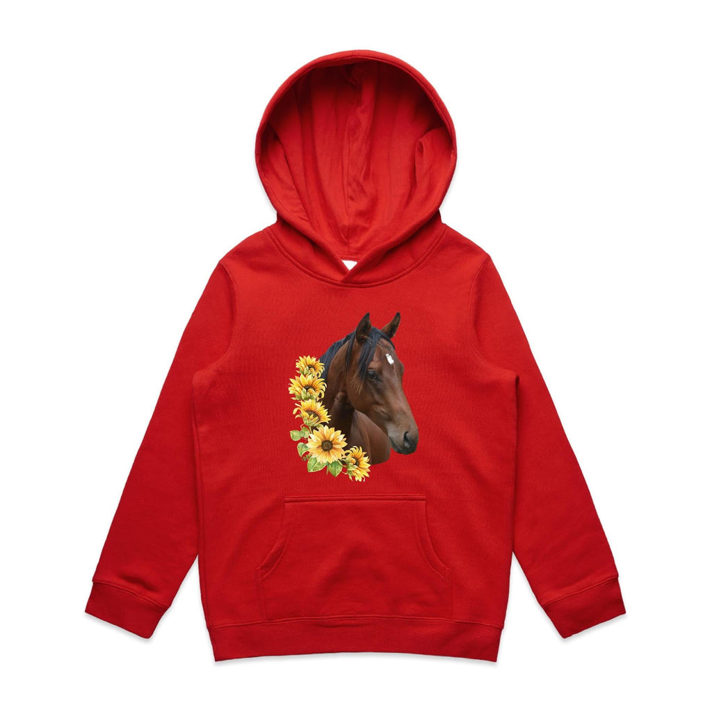Sunflower Horse AS Colour - Youth Supply Hood Ogo Merch