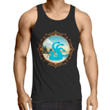 Beach Hydra AS Colour Lowdown Mens Singlet Top Ogo Merch