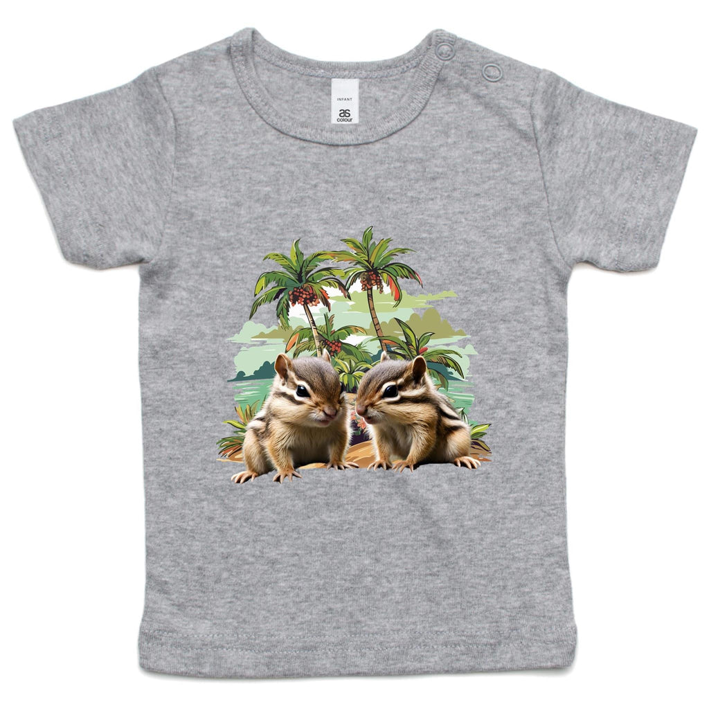 Beach Chipmunks AS Colour - Infant Wee Tee Ogo Merch