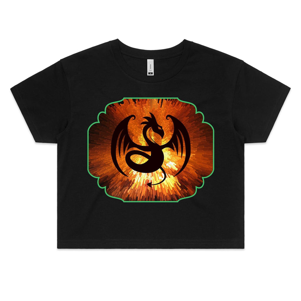 Volcanic Dragon AS Colour Women's Crop Tee Ogo Merch