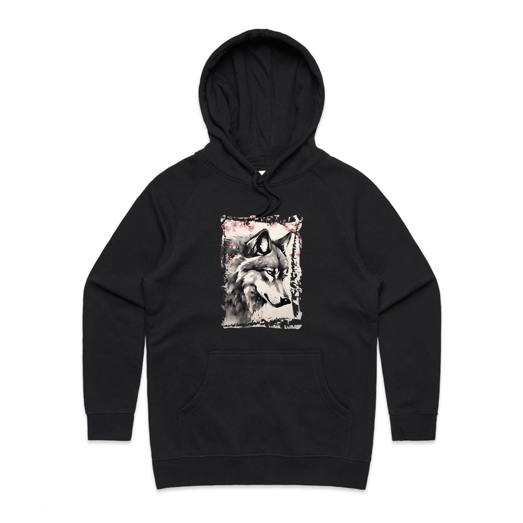 Wolf and Flowers AS Colour - Women's Supply Hood Ogo Merch