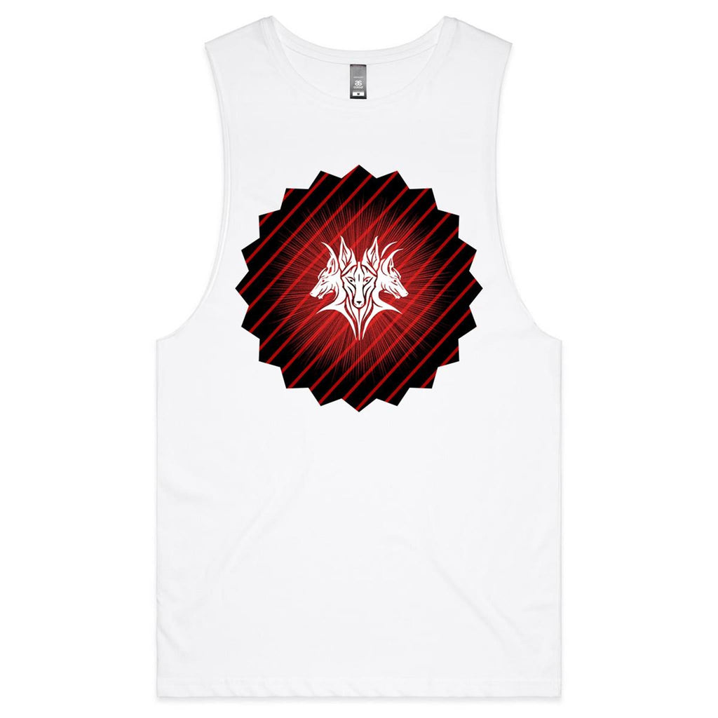 Glowing Cerberus AS Colour Barnard Mens Tank Top Tee Ogo Merch