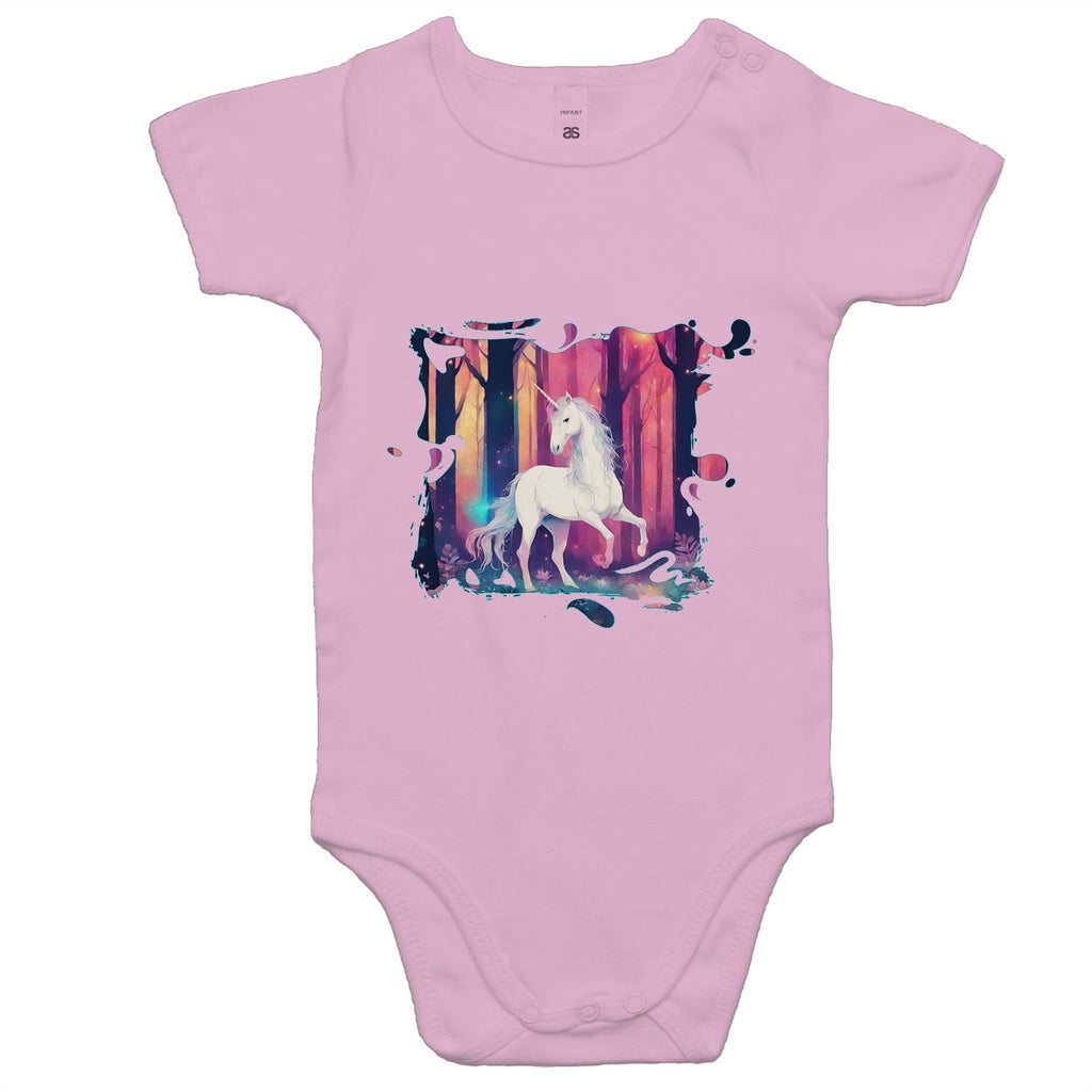 Unicorn AS Colour Mini Me Baby Onesie Romper Ogo Merch