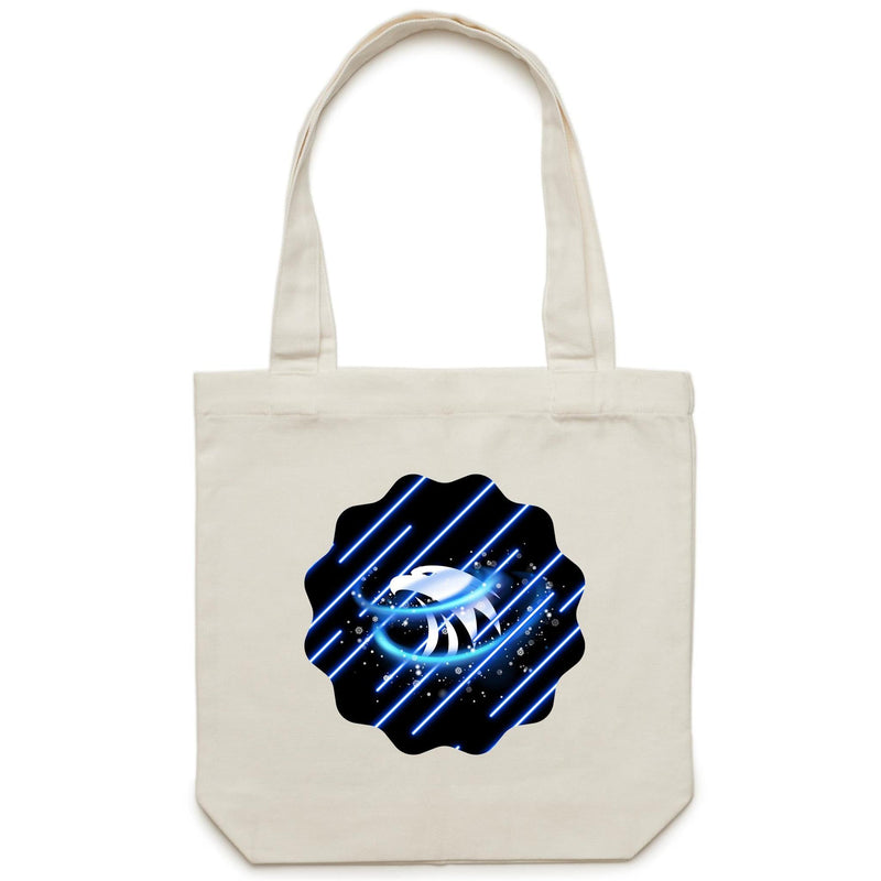 Blue Swirl Eagle AS Colour - Carrie - Canvas Tote Bag Ogo Merch