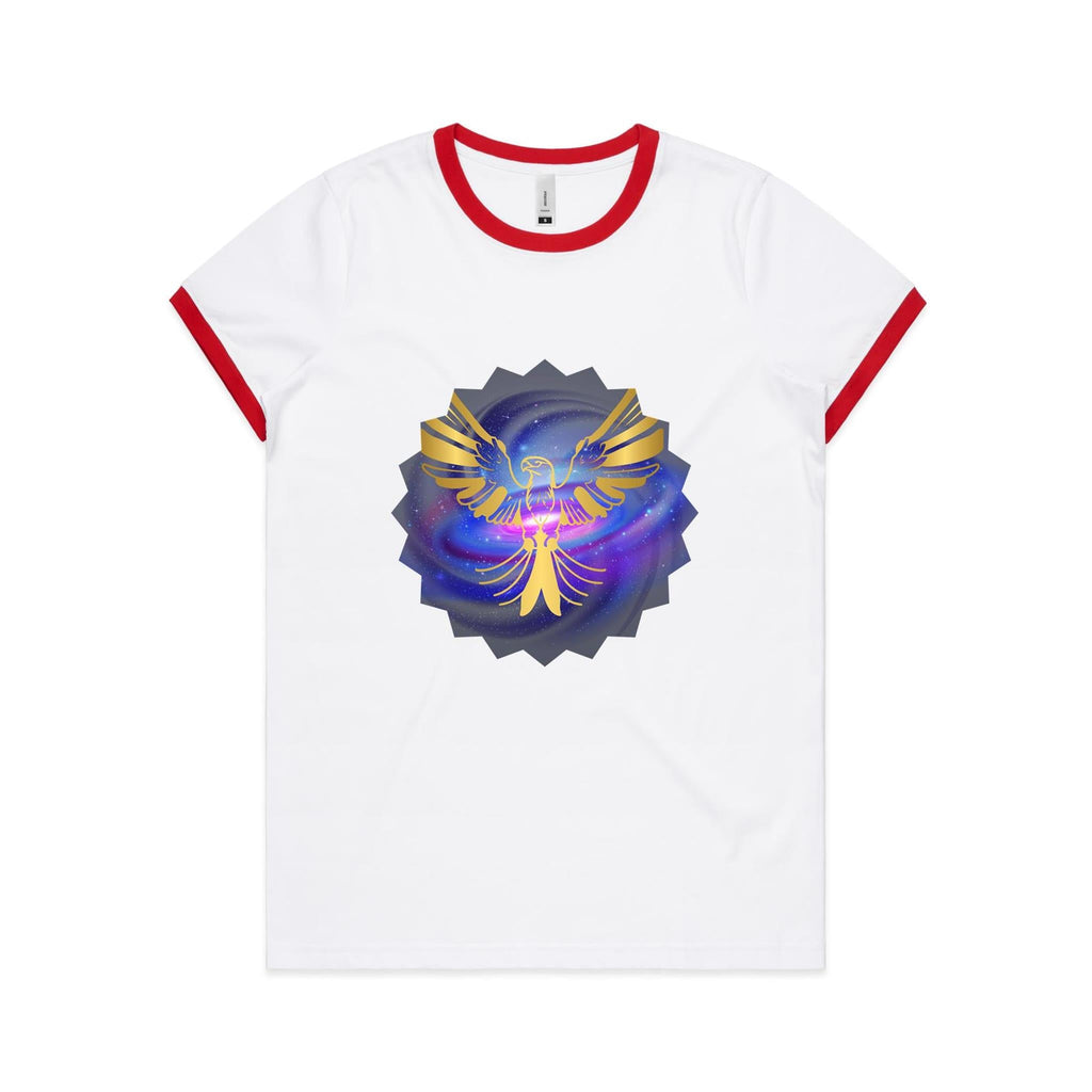 Gold Eagle AS Colour Women's Ringer Tee Ogo Merch