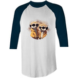 Meerkats in Jackets AS Colour Raglan - 3/4 Sleeve T-Shirt Ogo Merch