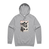 Wolf and Flowers AS Colour Supply Hood Ogo Merch