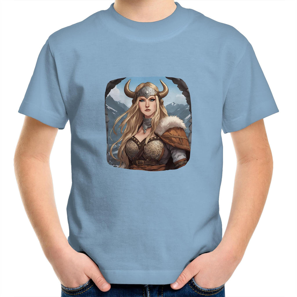 Viking Girl AS Colour Kids Youth T-Shirt Ogo Merch