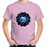 Blue Swirl Eagle AS Colour Kids Youth T-Shirt Ogo Merch