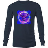 Eagle in Swirl AS Colour Base - Mens Long Sleeve T-Shirt Ogo Merch