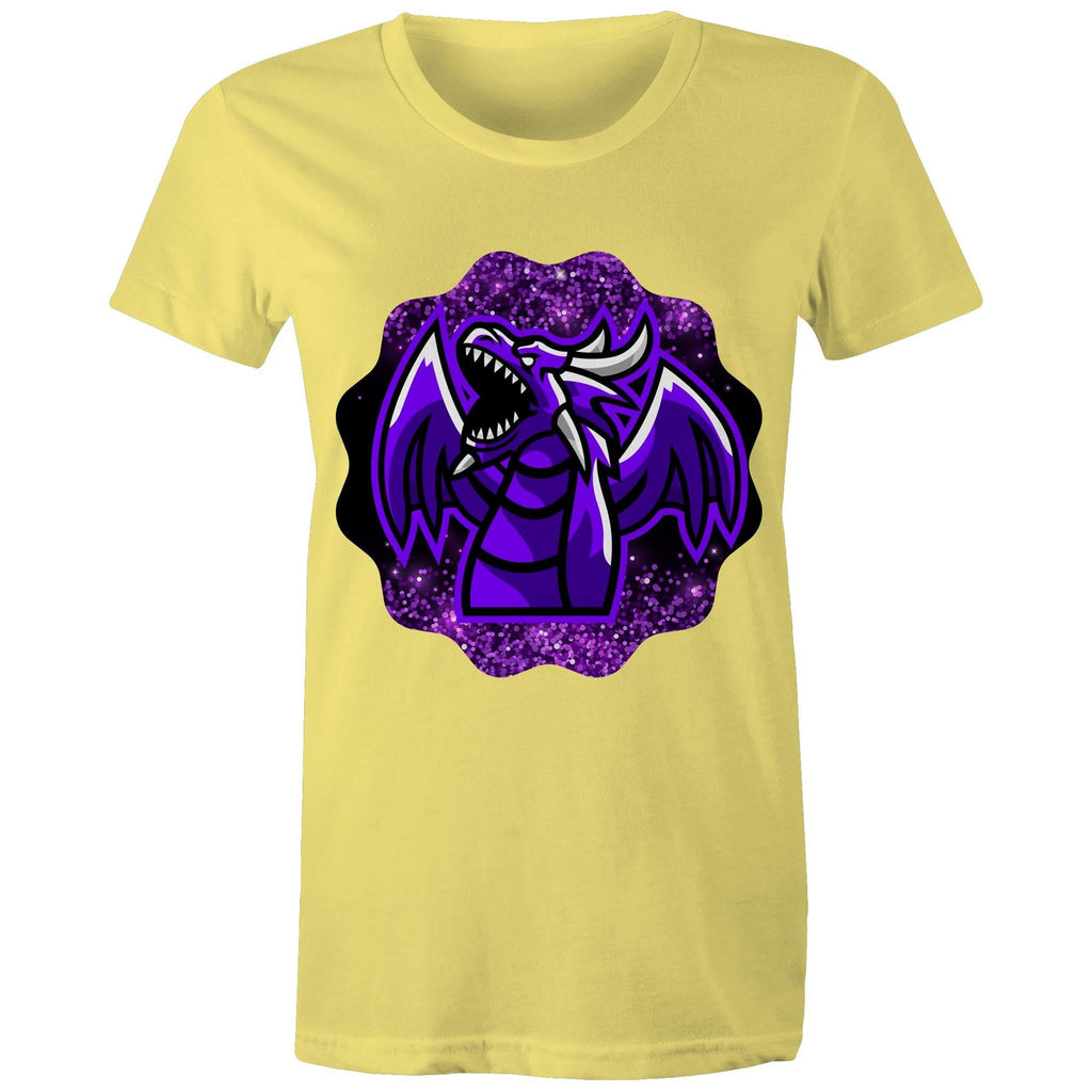 Shining Purple Dragon AS Colour Women's Maple Tee Ogo Merch