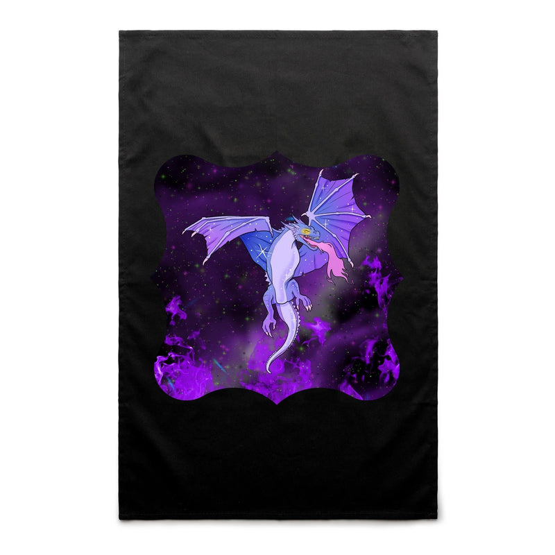 Purple Dragon AS Colour Tea Towel Ogo Merch
