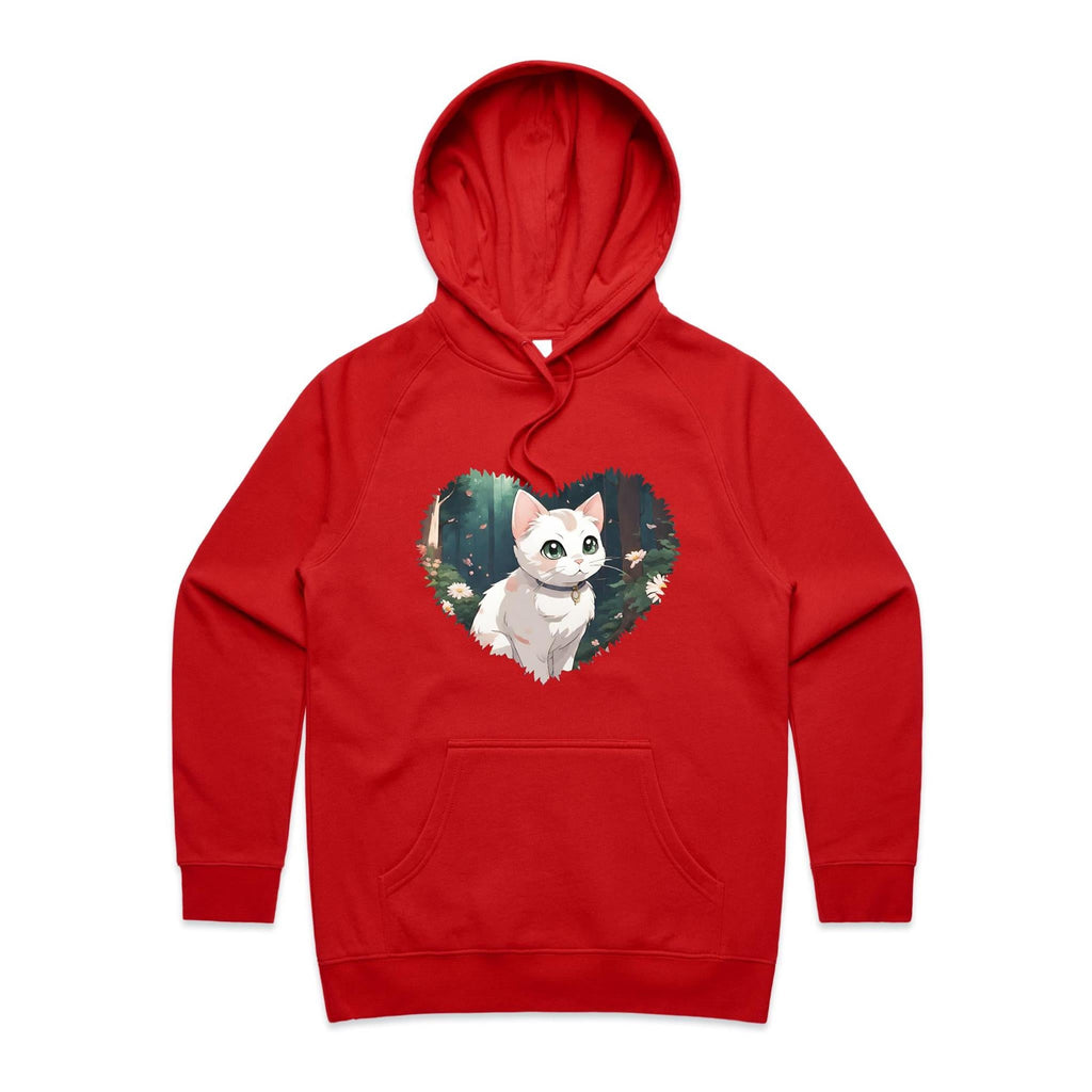 Cat in Heart AS Colour - Women's Supply Hood Ogo Merch