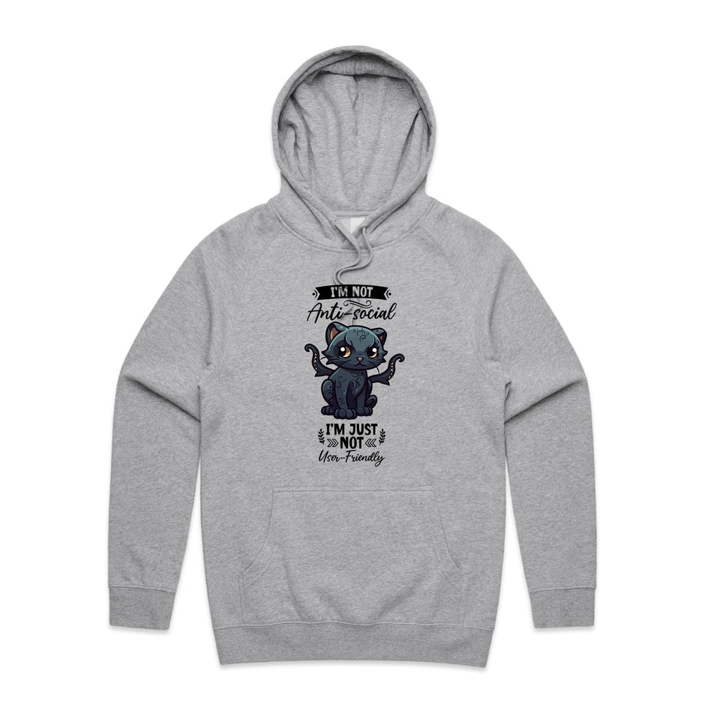 Antisocial Cat Monster AS Colour - Supply Hood Ogo Merch