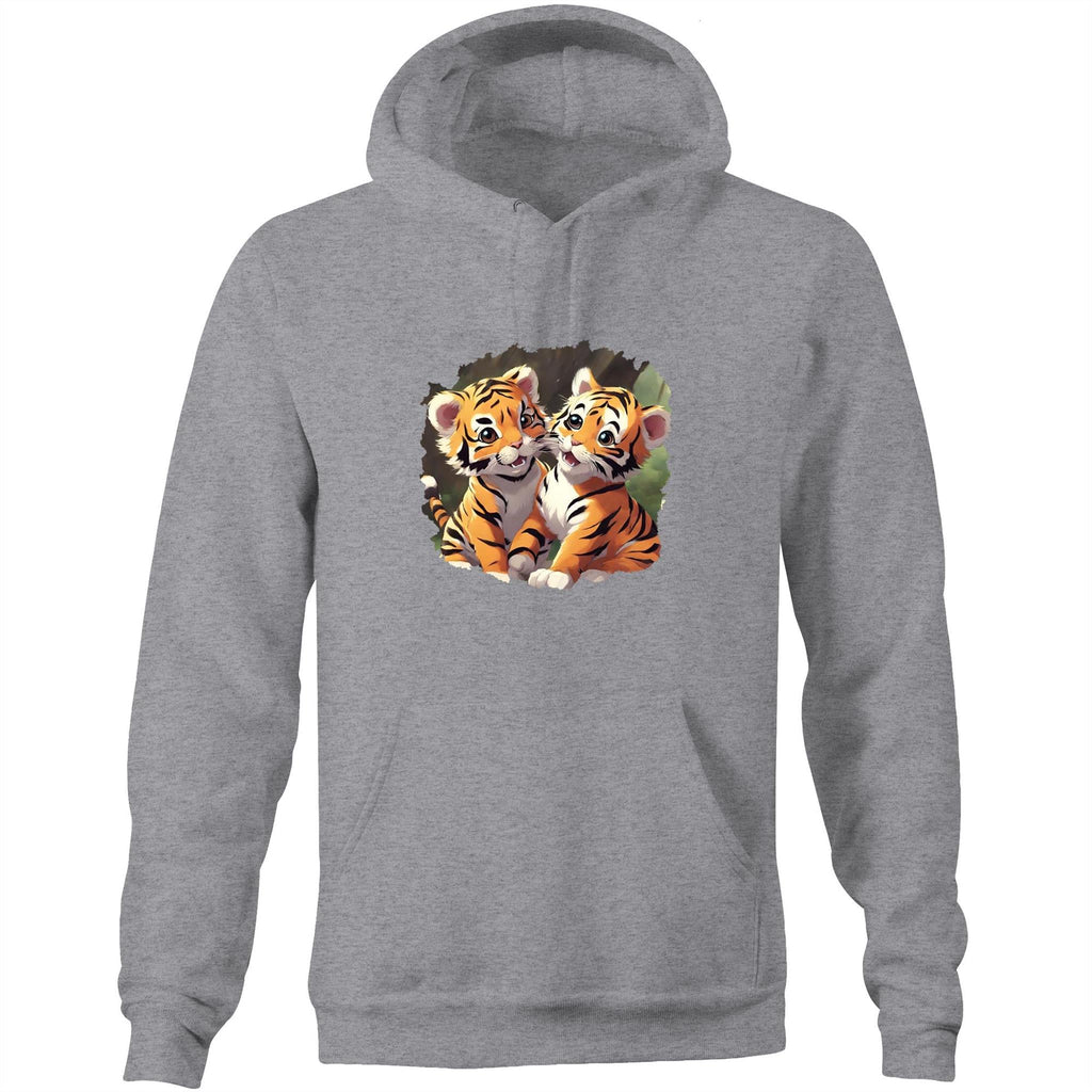 Baby Tigers AS Colour Stencil - Pocket Hoodie Sweatshirt Ogo Merch