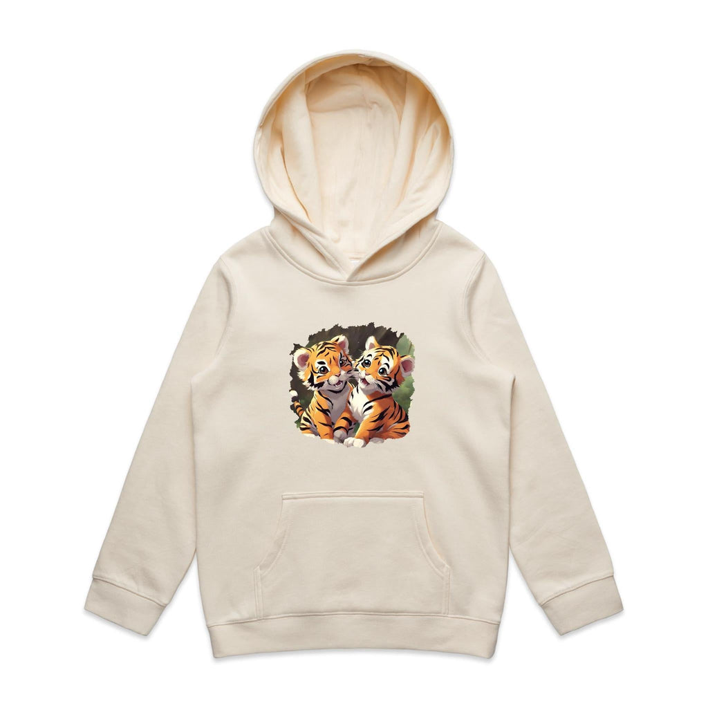Baby Tigers AS Colour - Youth Supply Hood Ogo Merch