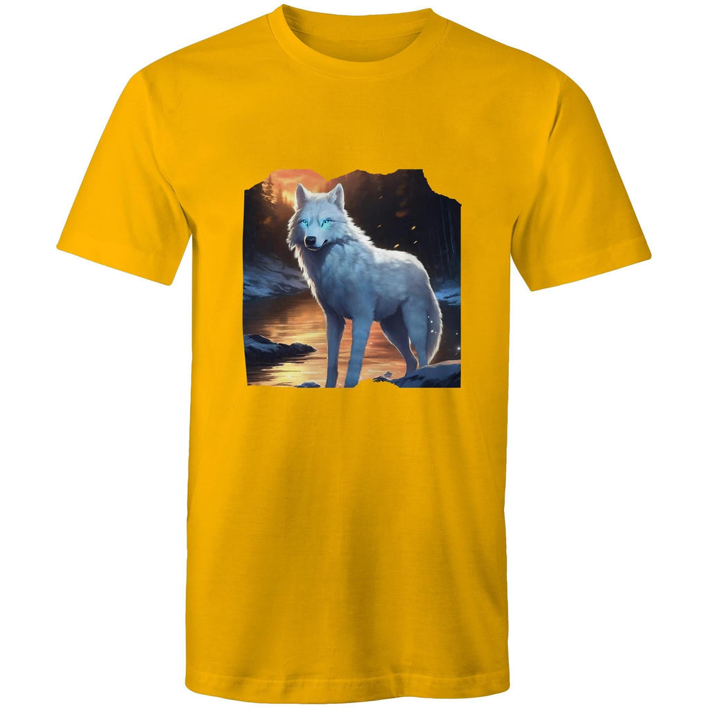 White Wolf AS Colour Staple - Mens T-Shirt Ogo Merch