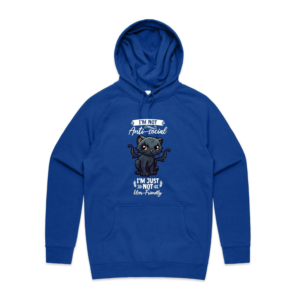 Antisocial Cat Monster AS Colour - Supply Hood Ogo Merch