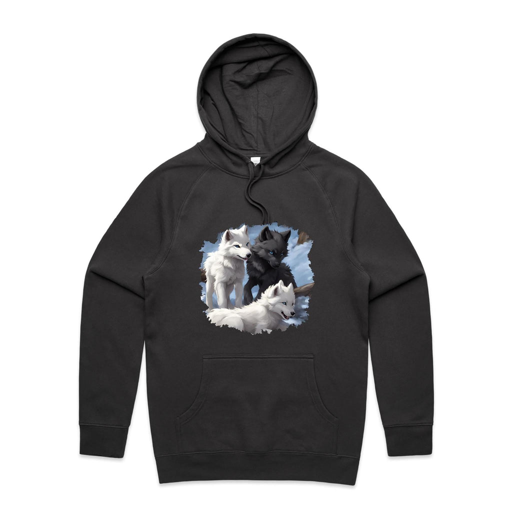 Three Wolves AS Colour - Supply Hood Ogo Merch