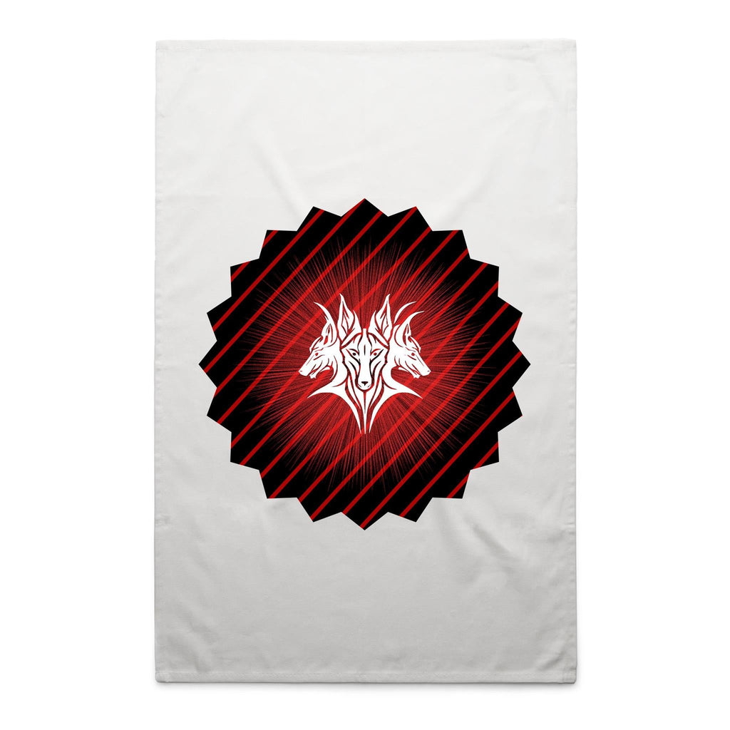 Glowing Cerberus AS Colour Tea Towel Ogo Merch