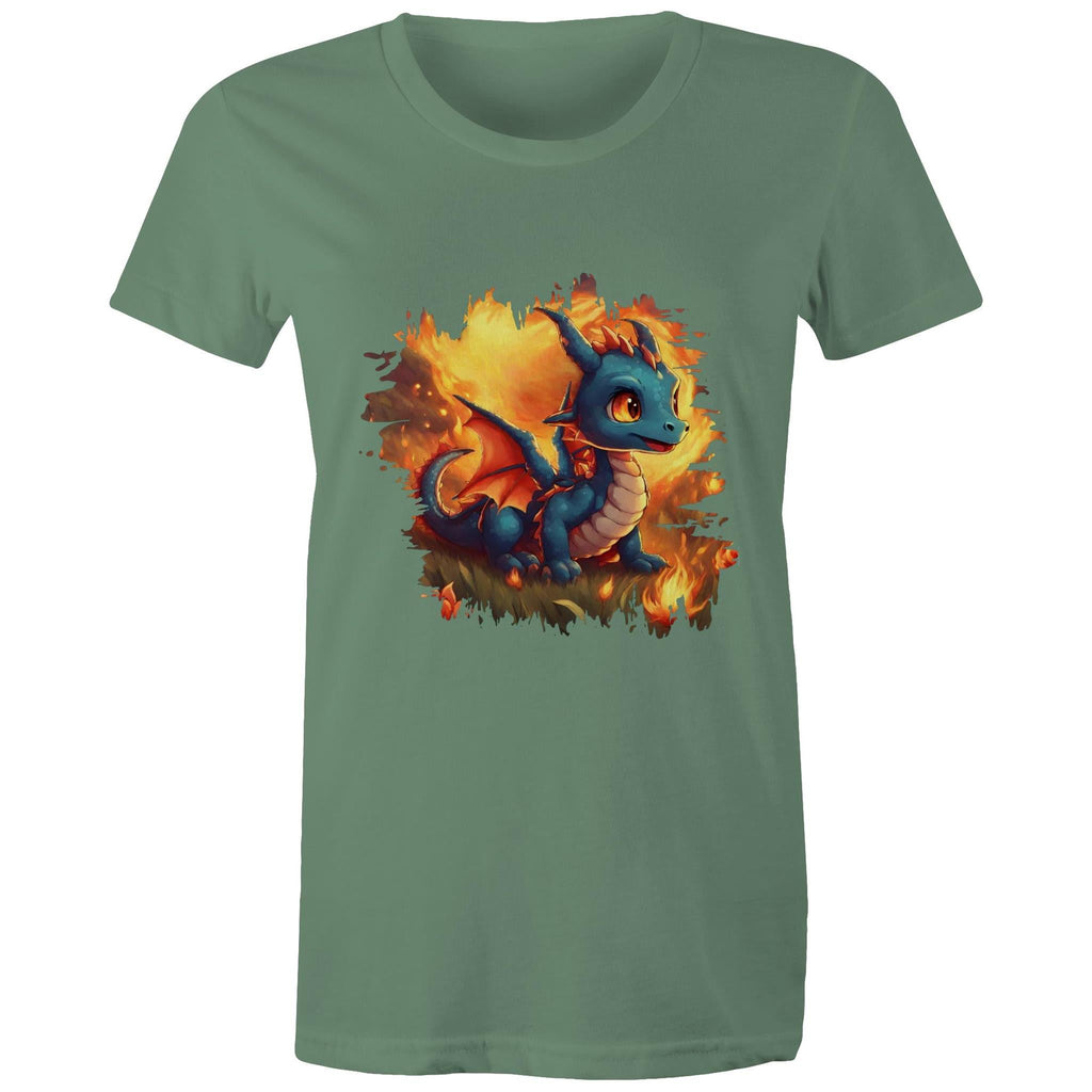 Baby Dragon AS Colour - Women's Maple Tee Ogo Merch