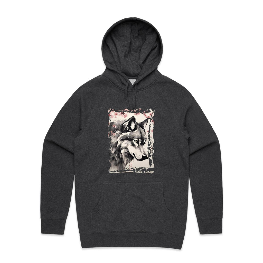 Wolf and Flowers AS Colour Supply Hood Ogo Merch