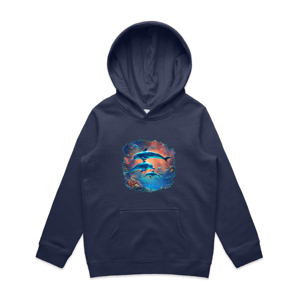 Dolphins AS Colour - Youth Supply Hood Ogo Merch