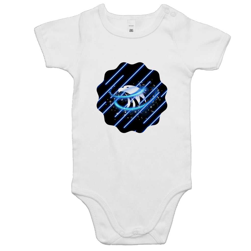 Blue Swirl Eagle AS Colour Mini Me - Baby Onesie Romper Ogo Merch