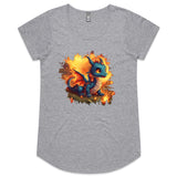 Baby Dragon AS Colour Mali Womens Scoop Neck Tshirt Ogo Merch