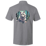 Wolf Print AS Colour Chad S/S Polo Shirt Ogo Merch