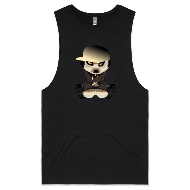 Meerkat in Cap AS Colour Barnard - Mens Tank Top Tee Ogo Merch