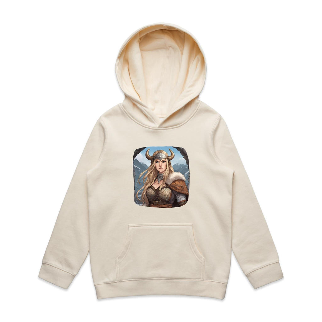 Viking Girl AS Colour - Youth Supply Hood Ogo Merch