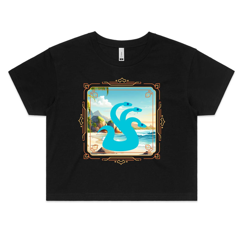 Beach Hydra AS Colour Women's Crop Tee Ogo Merch