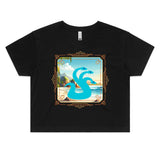 Beach Hydra AS Colour Women's Crop Tee Ogo Merch