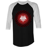 Glowing Cerberus AS Colour Raglan 3/4 Sleeve TShirt Ogo Merch