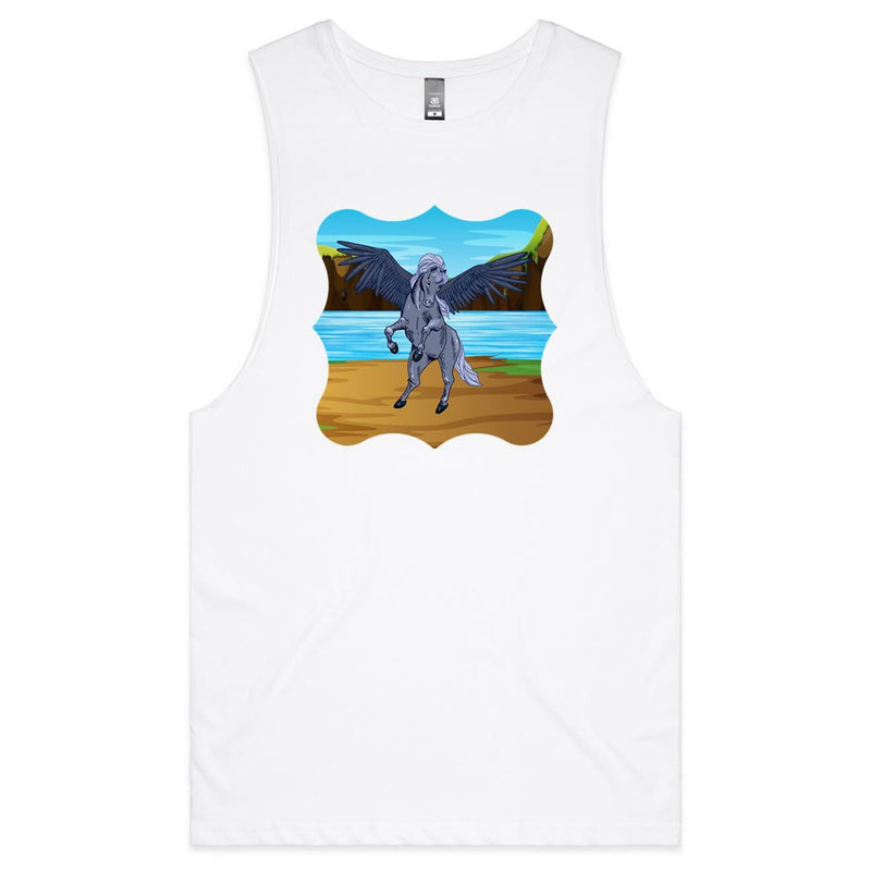Beach Pegasus AS Colour Barnard - Mens Tank Top Tee Ogo Merch