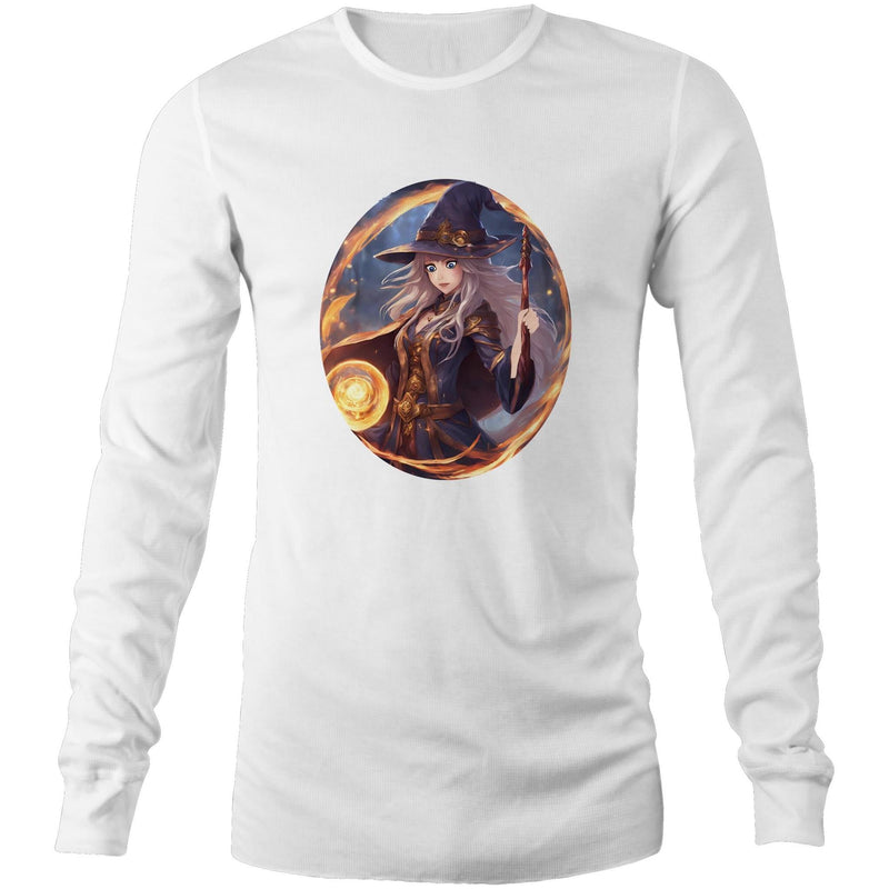 Flame Witch AS Colour Base - Mens Long Sleeve T-Shirt Ogo Merch