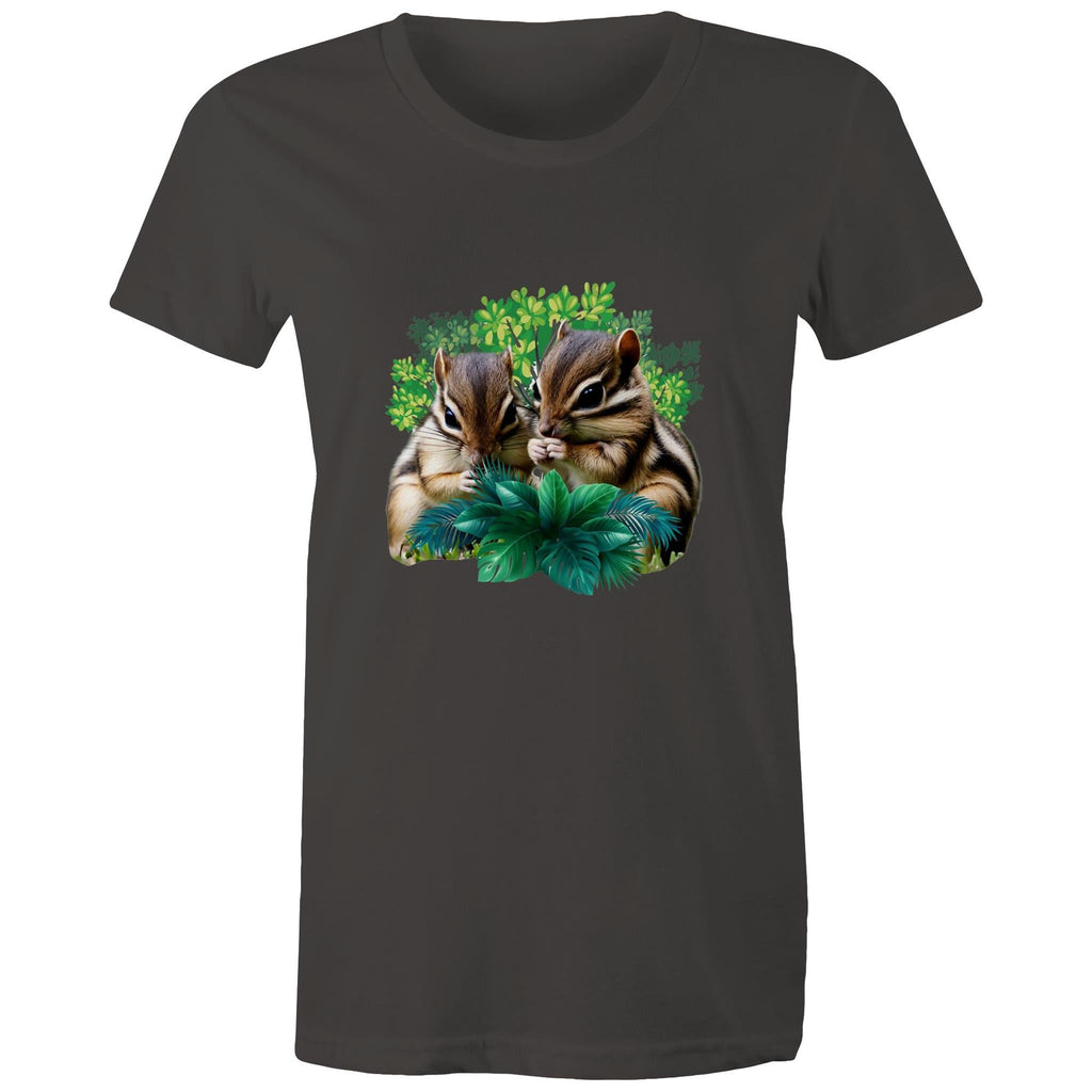 Cute Chipmunks AS Colour - Women's Maple Tee Ogo Merch
