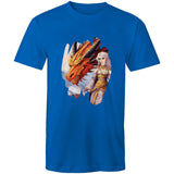 Lady and Pet Dragon AS Colour Staple - Mens T-Shirt Ogo Merch