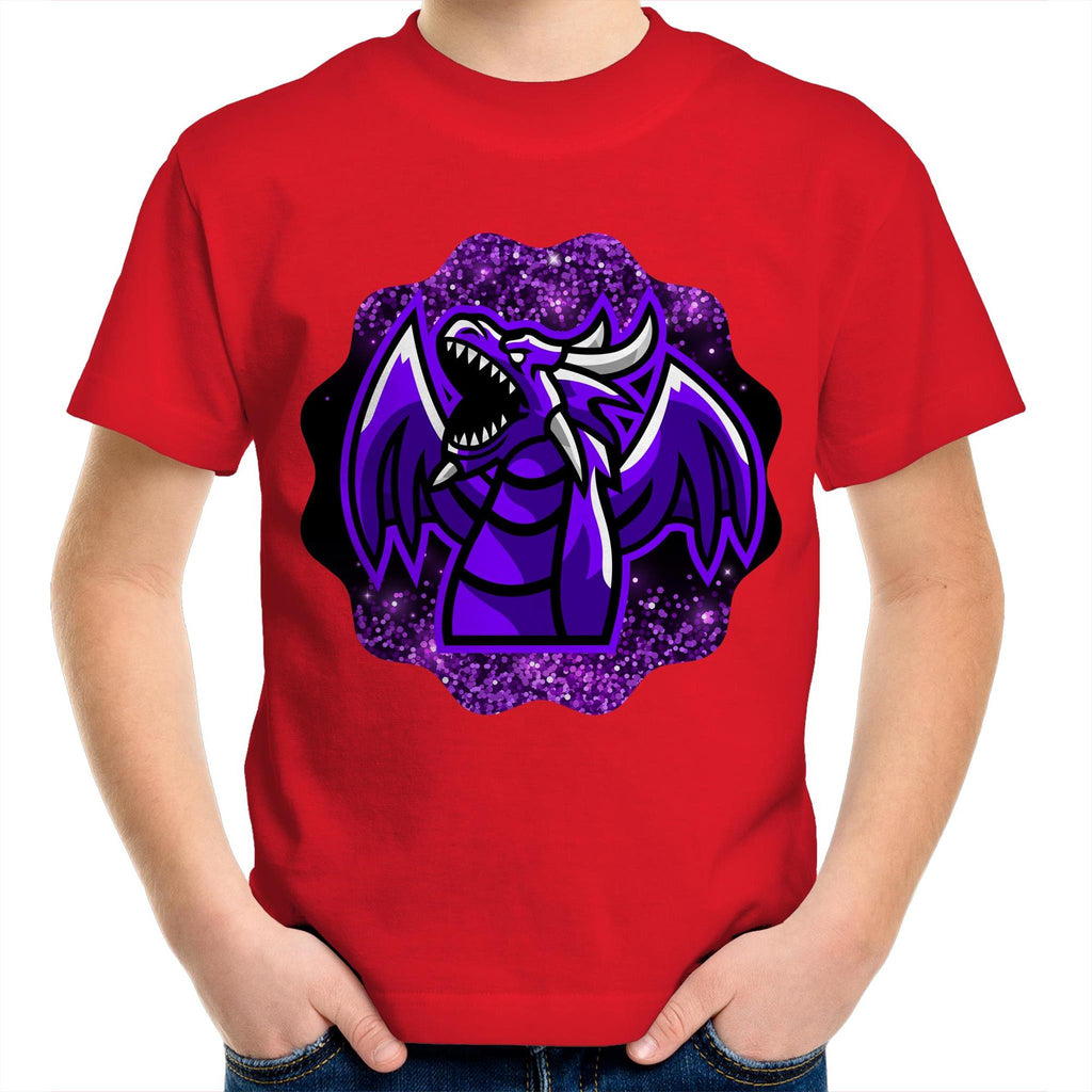 Shining Purple Dragon AS Colour Kids Youth TShirt Ogo Merch