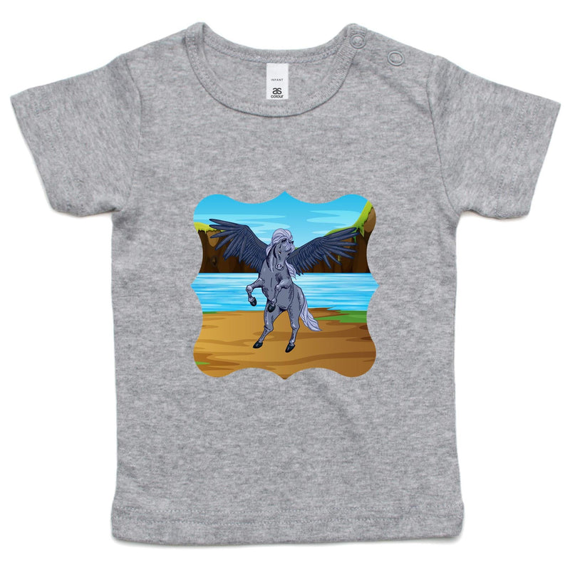 Beach Pegasus AS Colour - Infant Wee Tee Ogo Merch