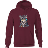 Gaming Wolf AS Colour Stencil Pocket Hoodie Sweatshirt Ogo Merch