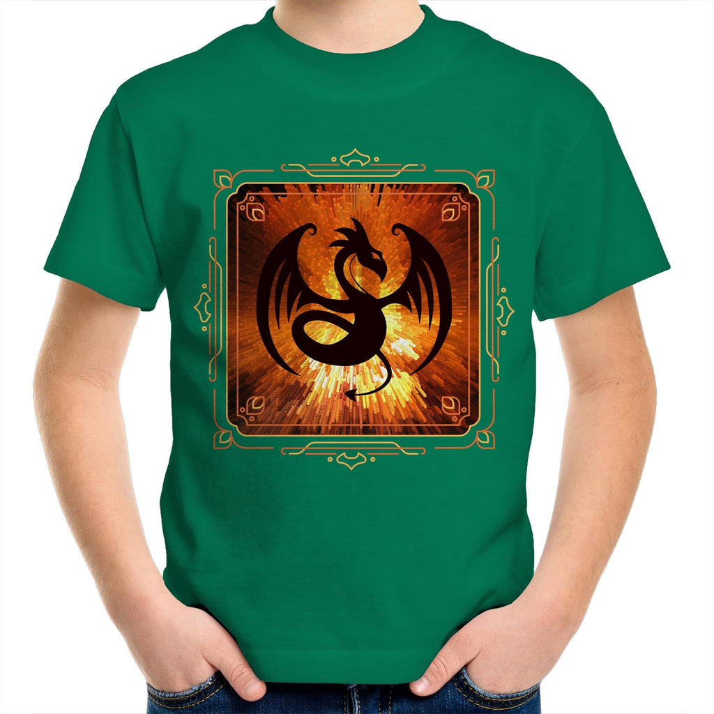 Volcanic Dragon AS Colour Kids Youth TShirt Ogo Merch