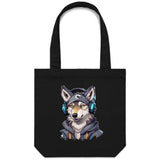 Gaming Wolf AS Colour Carrie Canvas Tote Bag