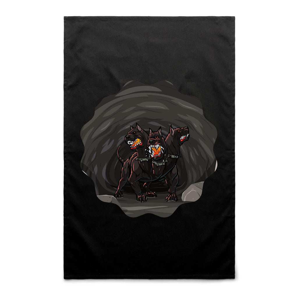 Cave Cerberus AS Colour Tea Towel Ogo Merch
