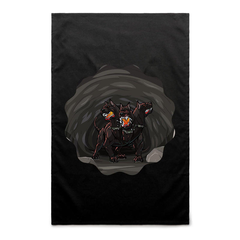 Cave Cerberus AS Colour Tea Towel Ogo Merch
