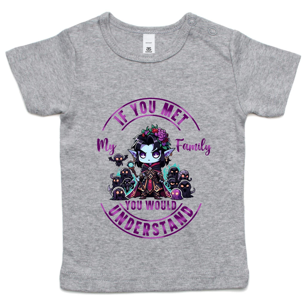 Meet my Family Angry Girl AS Colour - Infant Wee Tee Ogo Merch