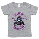 Meet my Family Angry Girl AS Colour - Infant Wee Tee Ogo Merch