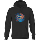 Dolphins AS Colour Stencil - Pocket Hoodie Sweatshirt Ogo Merch